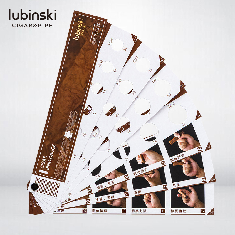 Lubinski cigar caliper portable ring diameter diameter length mm inch LUBINSKI cigar measuring ruler