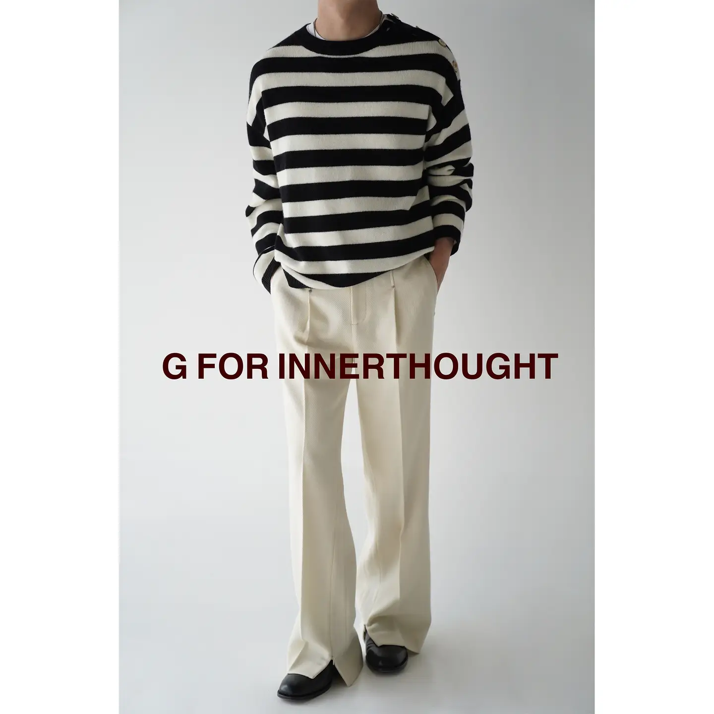 G for Innerthought | Du Custom-Spun Cashmere Wool Is Soft and Skin-Friendly J Jian Stripes Knitwear Men