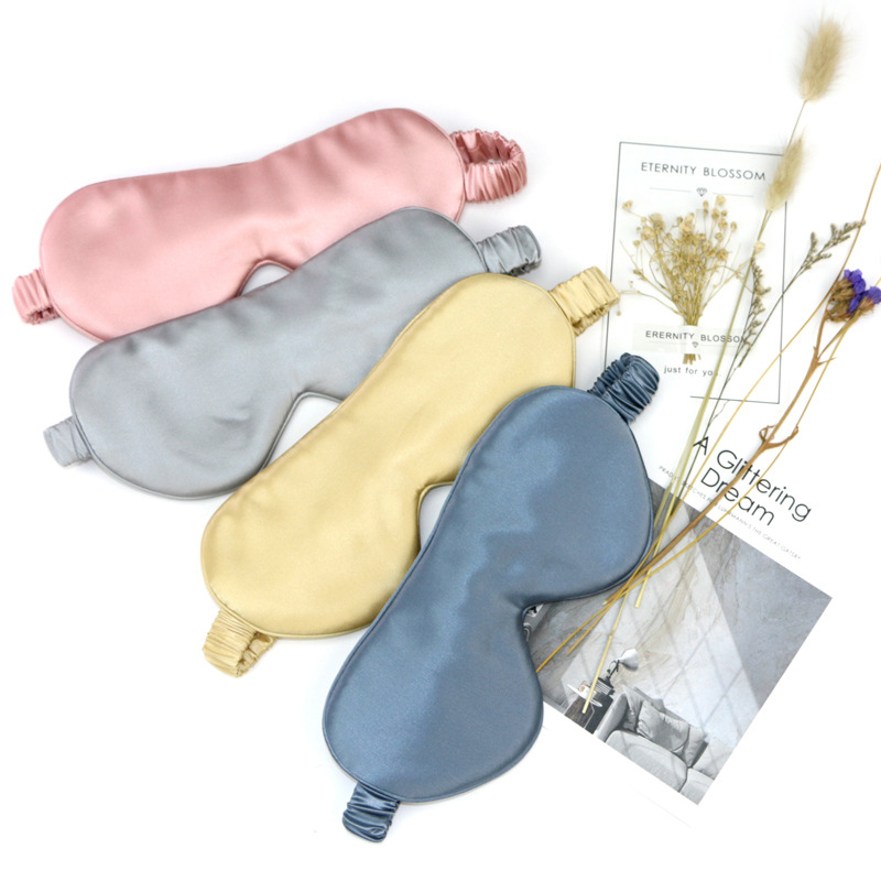 Butterfly Embroidery 22 Mumi Silk Eye Mask 100% Mulberry Silk Six-Layer Silk Fabric Comfortable Sleep Blackout Eye Mask