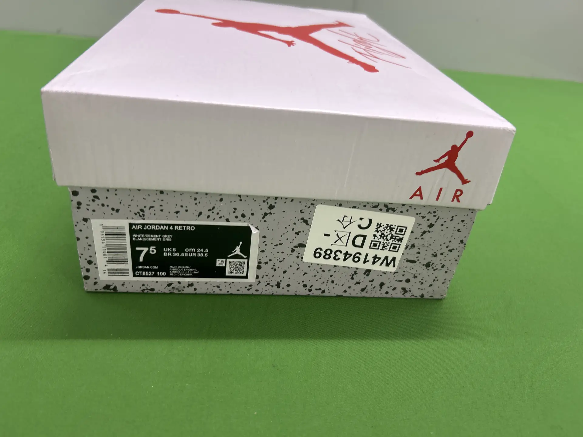 Air Jordan 4 Retro White Cement Grey Fashion sneakers