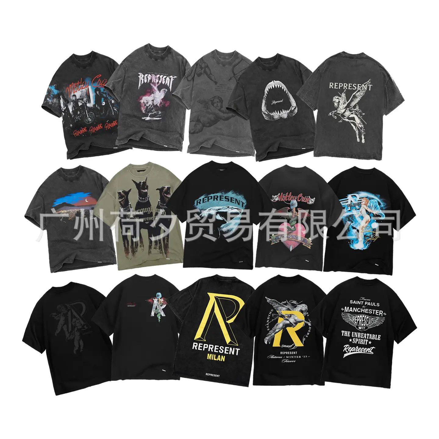 Ceiling REPRESENT REP Washed Old Short Sleeve Collective Doberman vintage Vintage Heavy Shirt