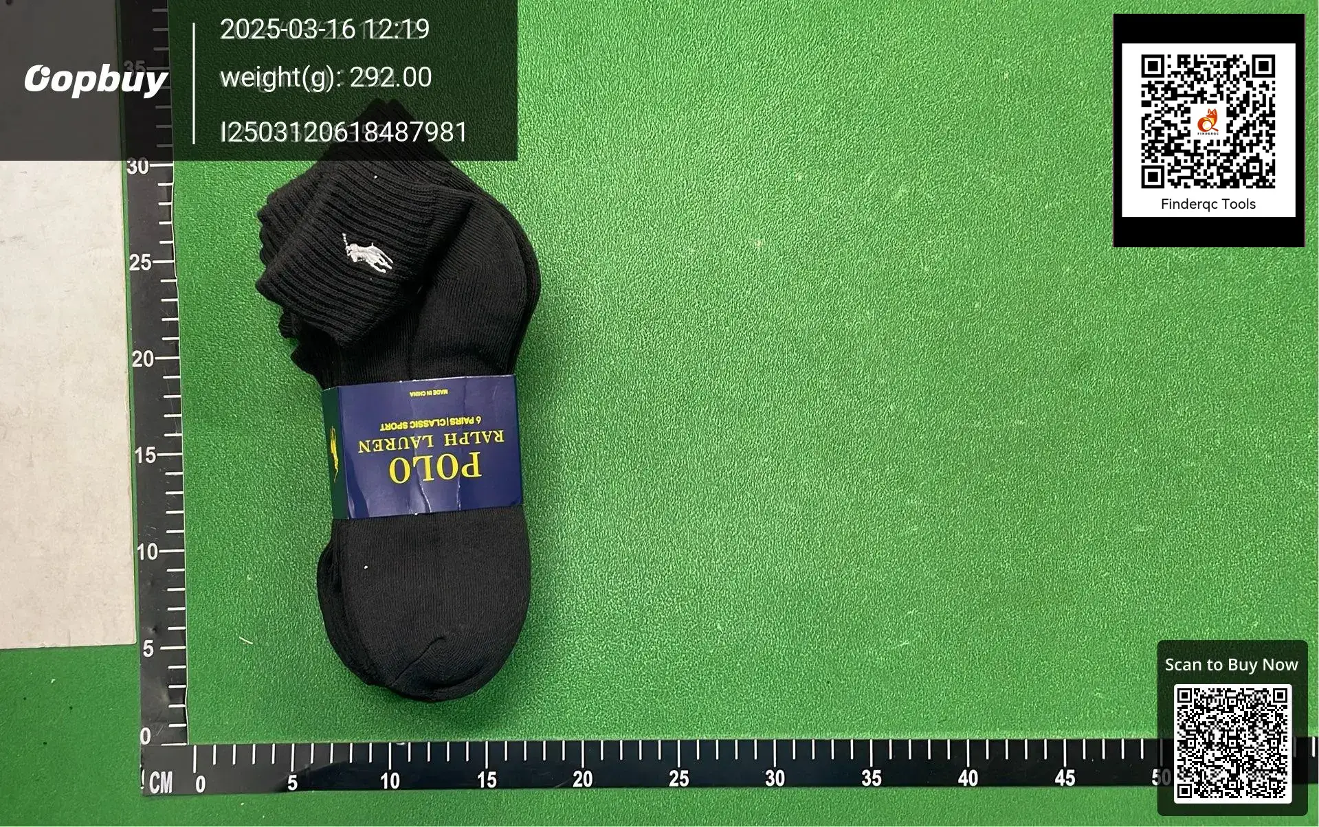 Polo Ralph Lauren 6 Pairs Classic Sport Socks Black