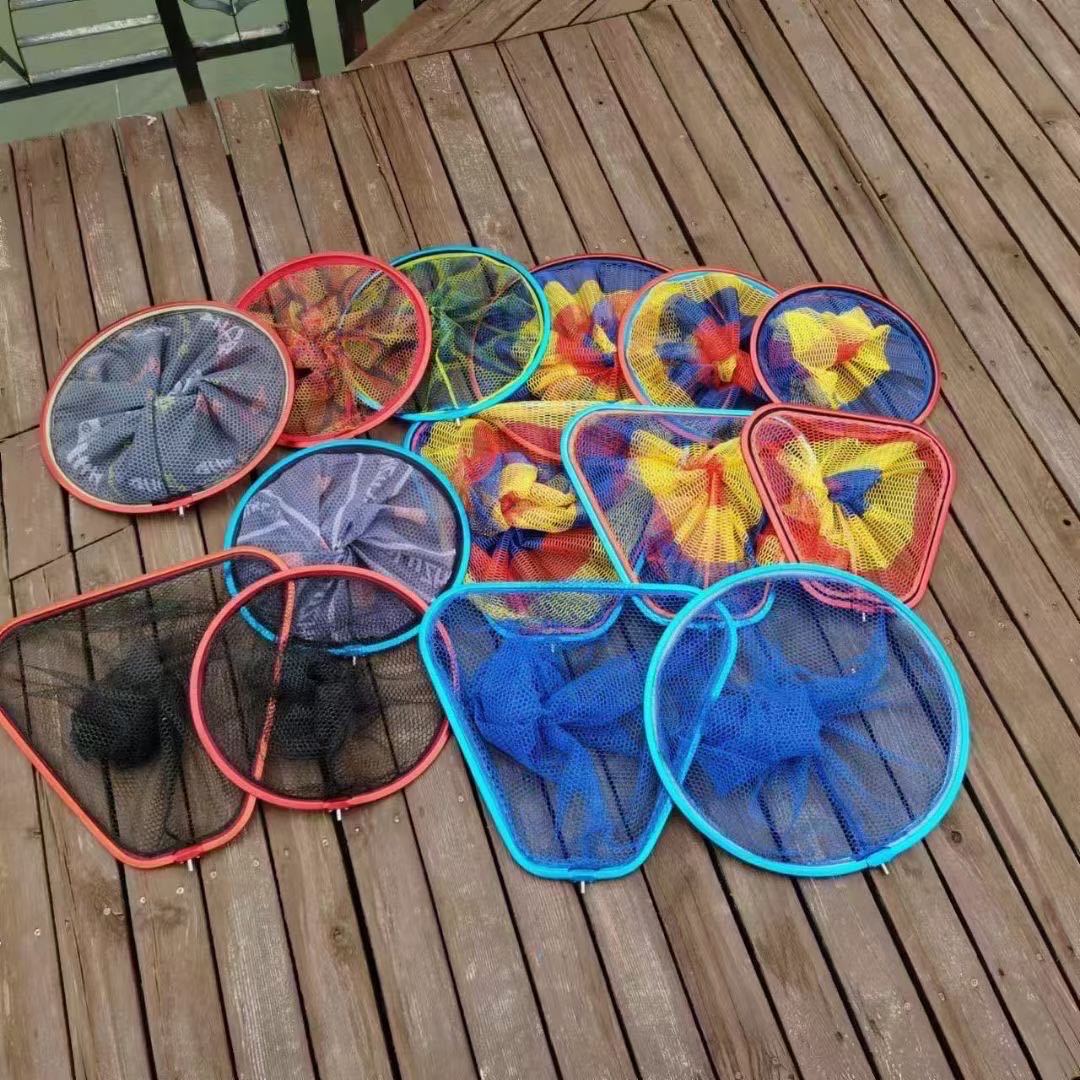 Glue-Coated Net Head Single Head Light Big Eye Portable Fishing Net Head Quick-Drying Aluminum Alloy Net Net Head Hook