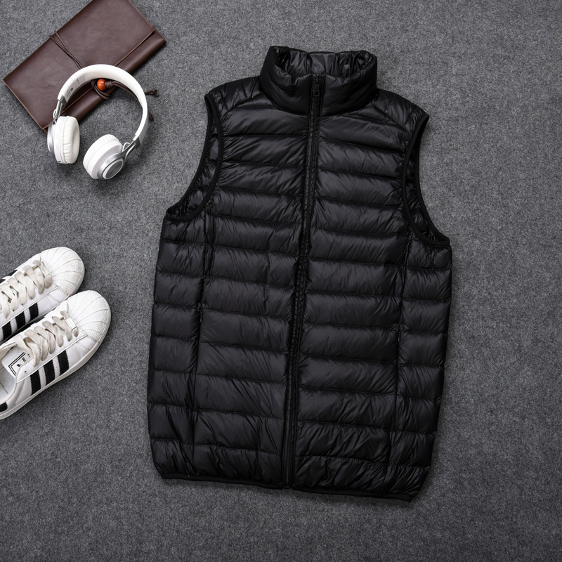 Winter New Lightweight down Vest Men's Cotton Vest Warm Thickeneded Sports 2025 Short Vest Jacket