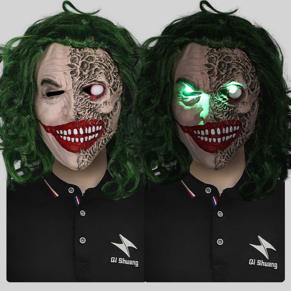 Cc Style Batman Joker Jack Headgear Masquerade Horror Grimace Mask Halloween Party Prank Props
