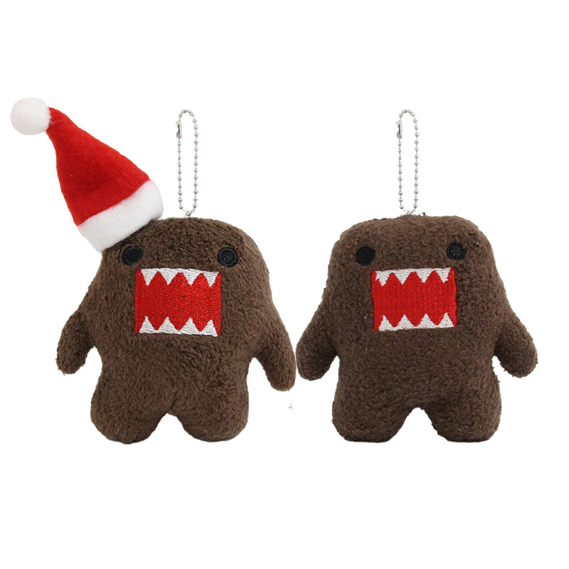 Cross-Border Cartoon Domo-Kun Plush Doll Pendant Cute Doll Pendant Doll Ornament Keychain