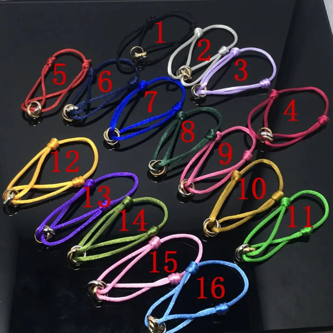 XM-Three Color Hand Rope Bracelet Adjustable Size
