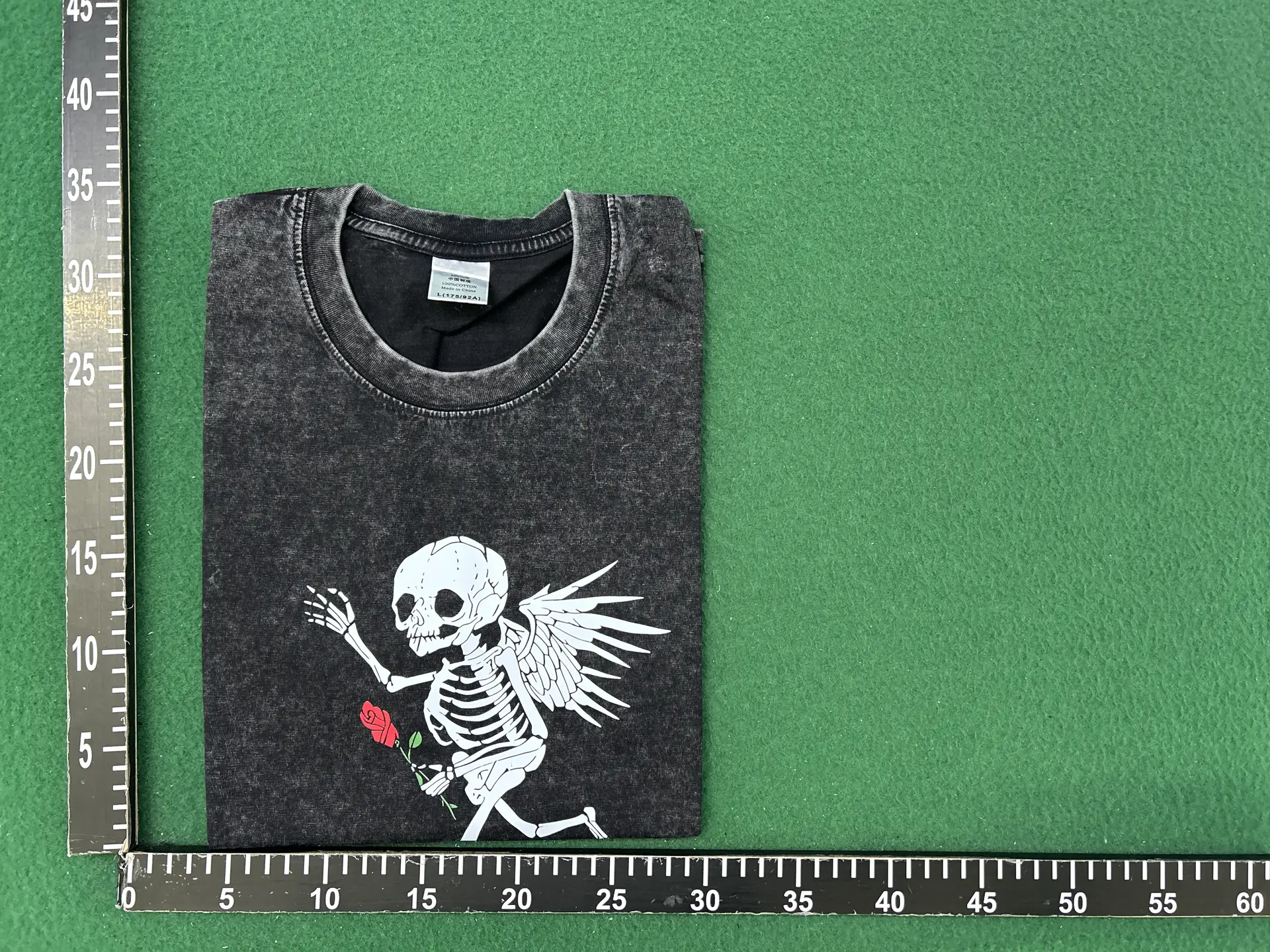 Foreign single Gallery Dept color splash ink letter printing washed old fashion brand short sleeve high street graffiti T-shirt