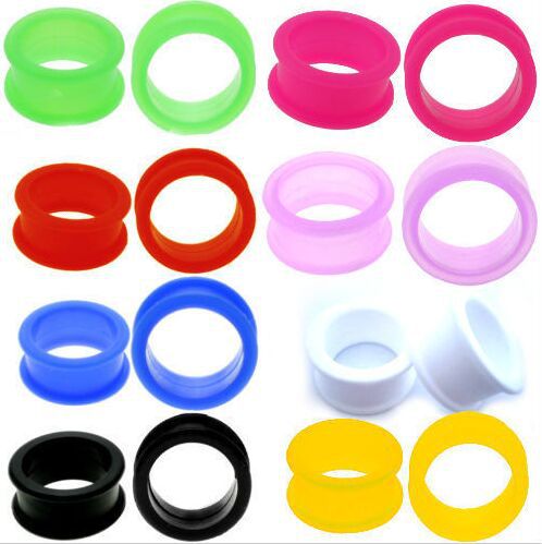 European and American style pulley silicone auricle 6-25mm can be mixed size mixed color
