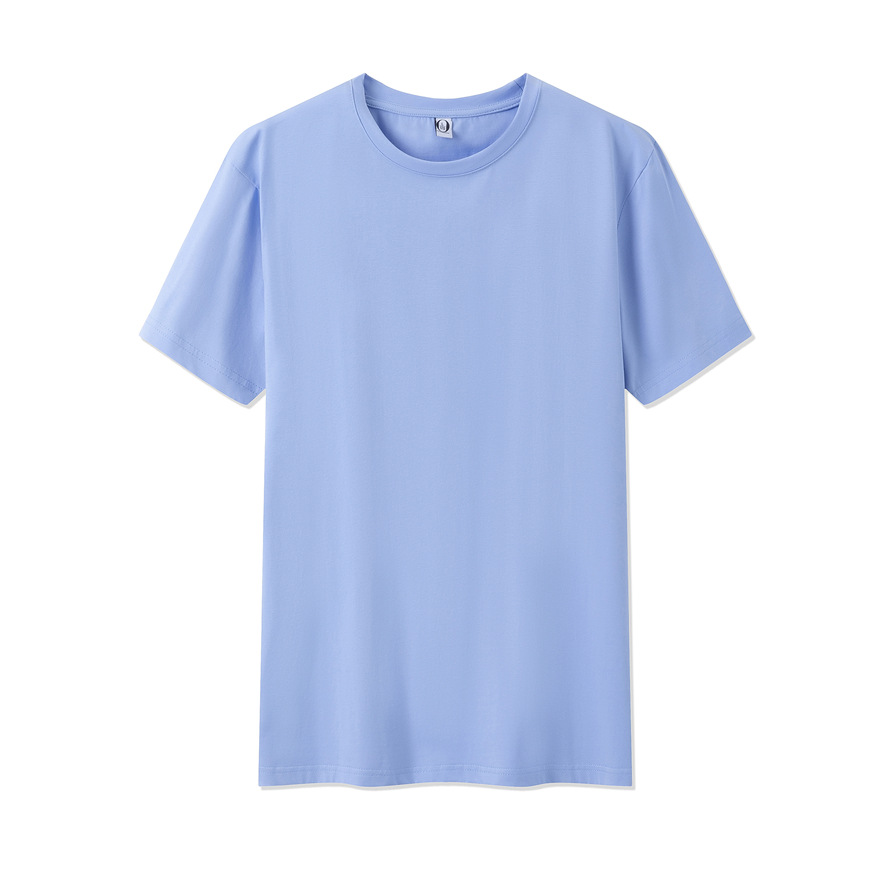 Refreshing Korean style ice porcelain cotton T-shirt round neck short sleeve student party graduation class uniform T-shirt cultural shirt advertising shirt DIY