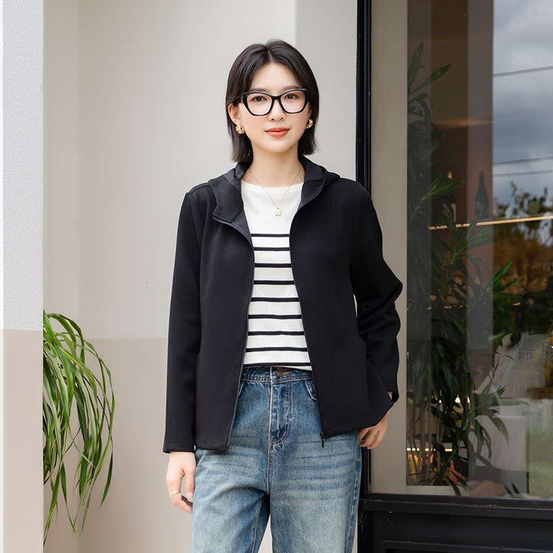 Yun Yun 2026 New Women's Windproof Sports Jacket Slim-Fit Jacket Top Waist-Cinching Casual Loose Jacket