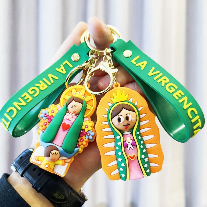 Cross-border creative cartoon Russian doll keychain cute Russian doll key chain men's and women's bag pendant