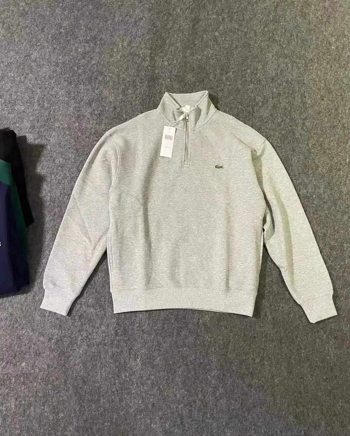 Embroidered round neck versatile hoodie