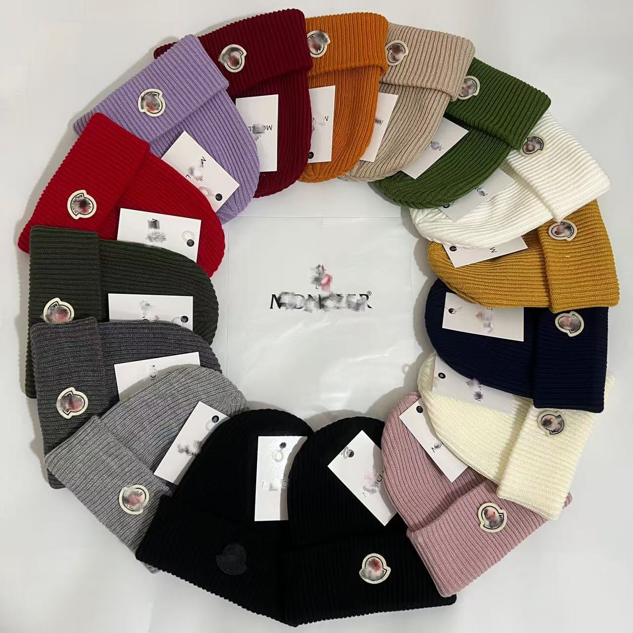 Autumn and Winter Cross-Border Knitted Hats European and American Trendy Brands for Men and Women Casual Versatile Woolen Hats Outdoor Cold-Proof Warm Pullover Cold Hats Foto QC de 1688 na Qualit.ly