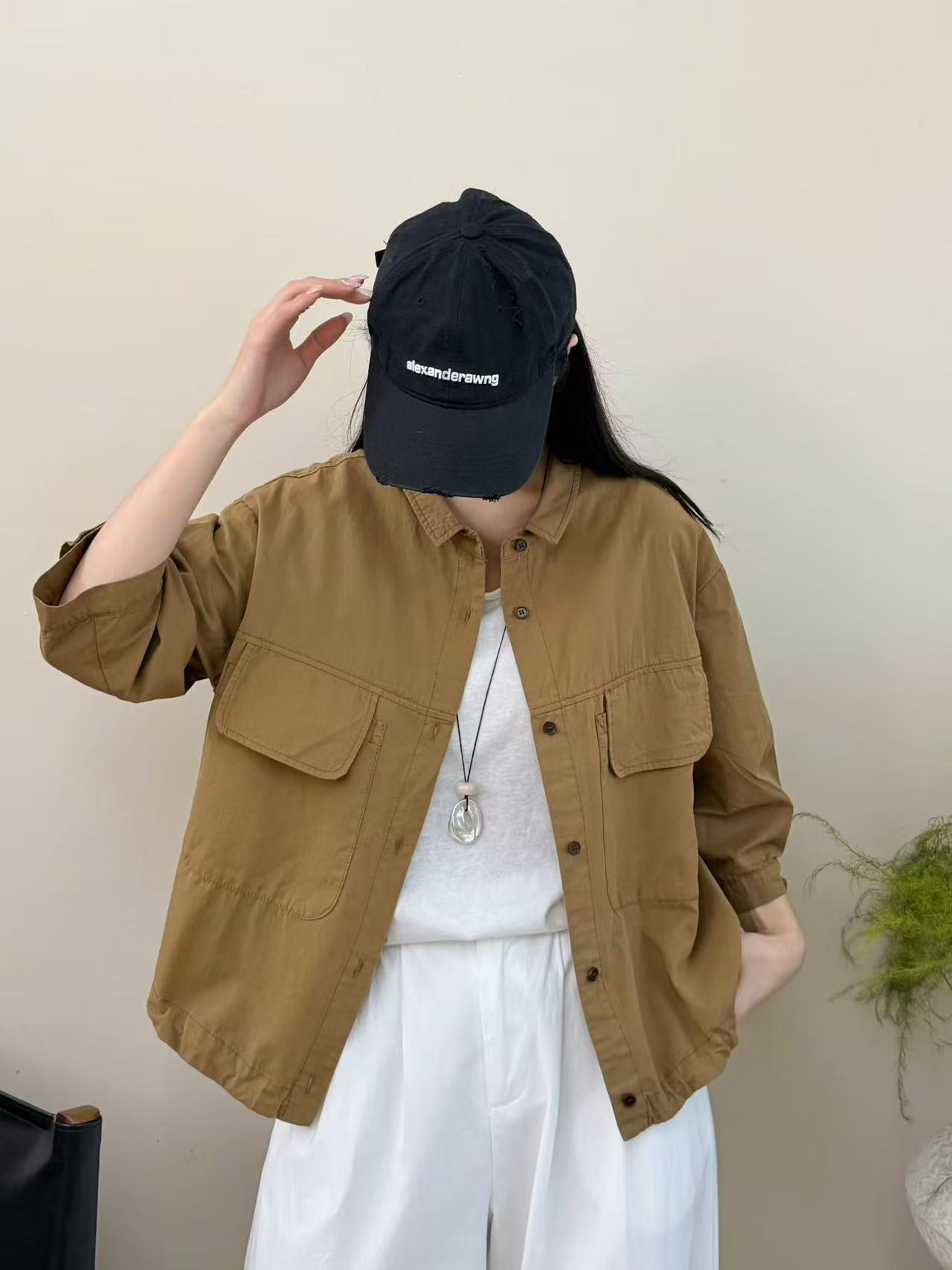 2026 Summer Style Short-Sleeve Women's Loose Casual Korean-Style College Workwear Shirt, Lazy Style Shirt, Skin-Friendly