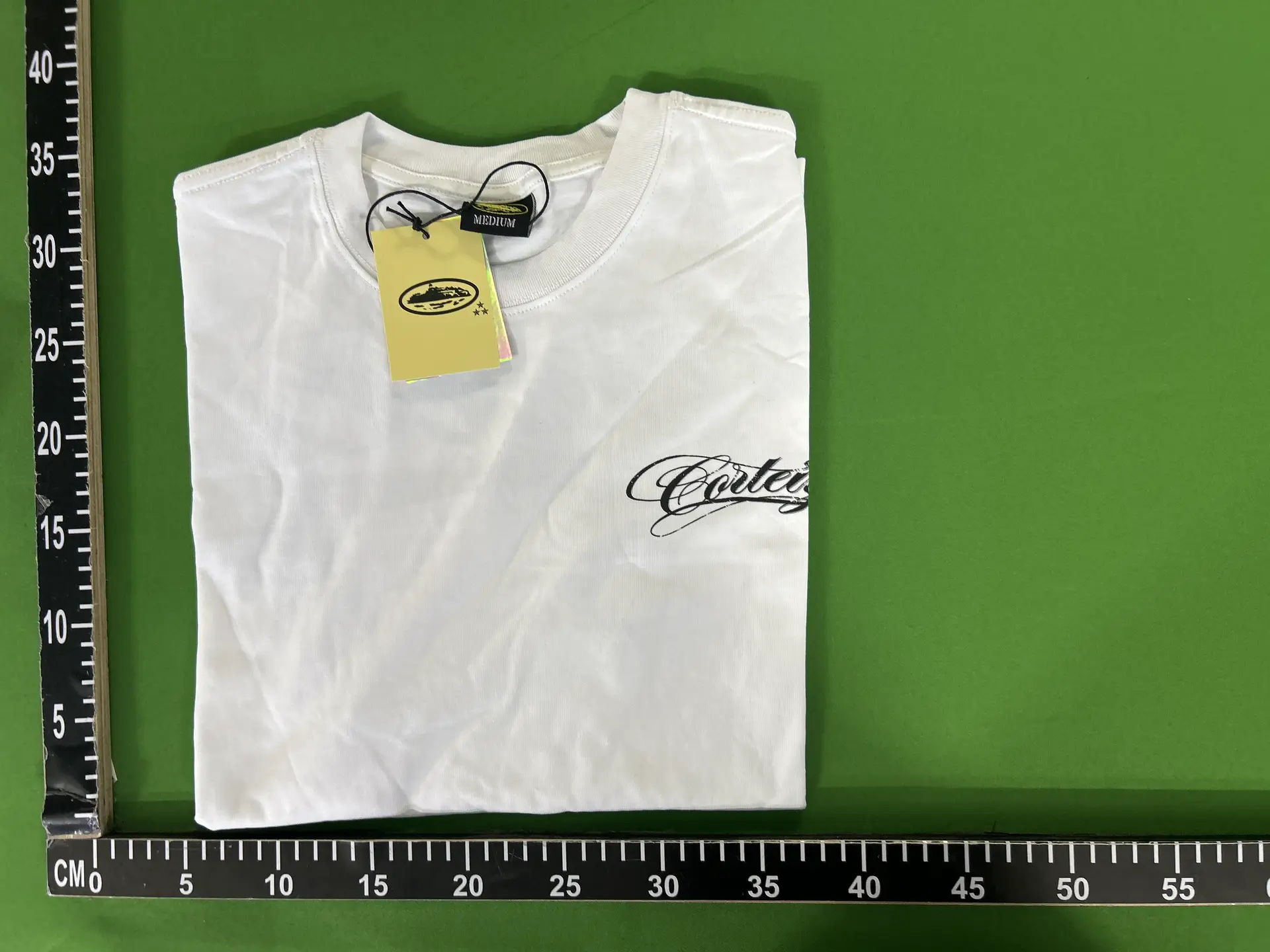 Corteiz Vibe British Street Hip Hop Letter Print Short Sleeve T-shirt Men's Summer Fashionable Casual Top