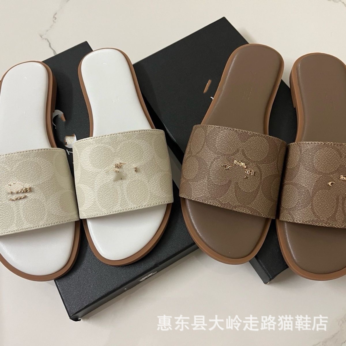 2026 Summer New European and American Classic Casual Versatile Fashionable Outdoor Flat Sandals Comfortable Printed Women's Slippers QC-foto från 1688 på Qualit.ly