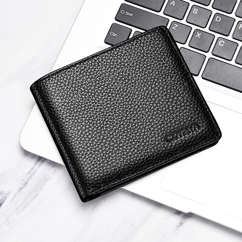Genuine Leather Wallet for Men, Short Style, 2026 New Model, Thin Coin Purse, Card Holder, Simple First-Layer Cowhide Wallet, Wholesale
