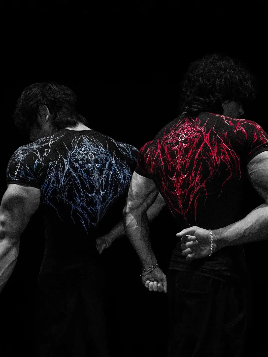 Breathedivinity American Trendy Brand Men's T-Shirt Sports Fitness Quick-Drying Breathable Elastic Compression Clothing Short-Sleeved