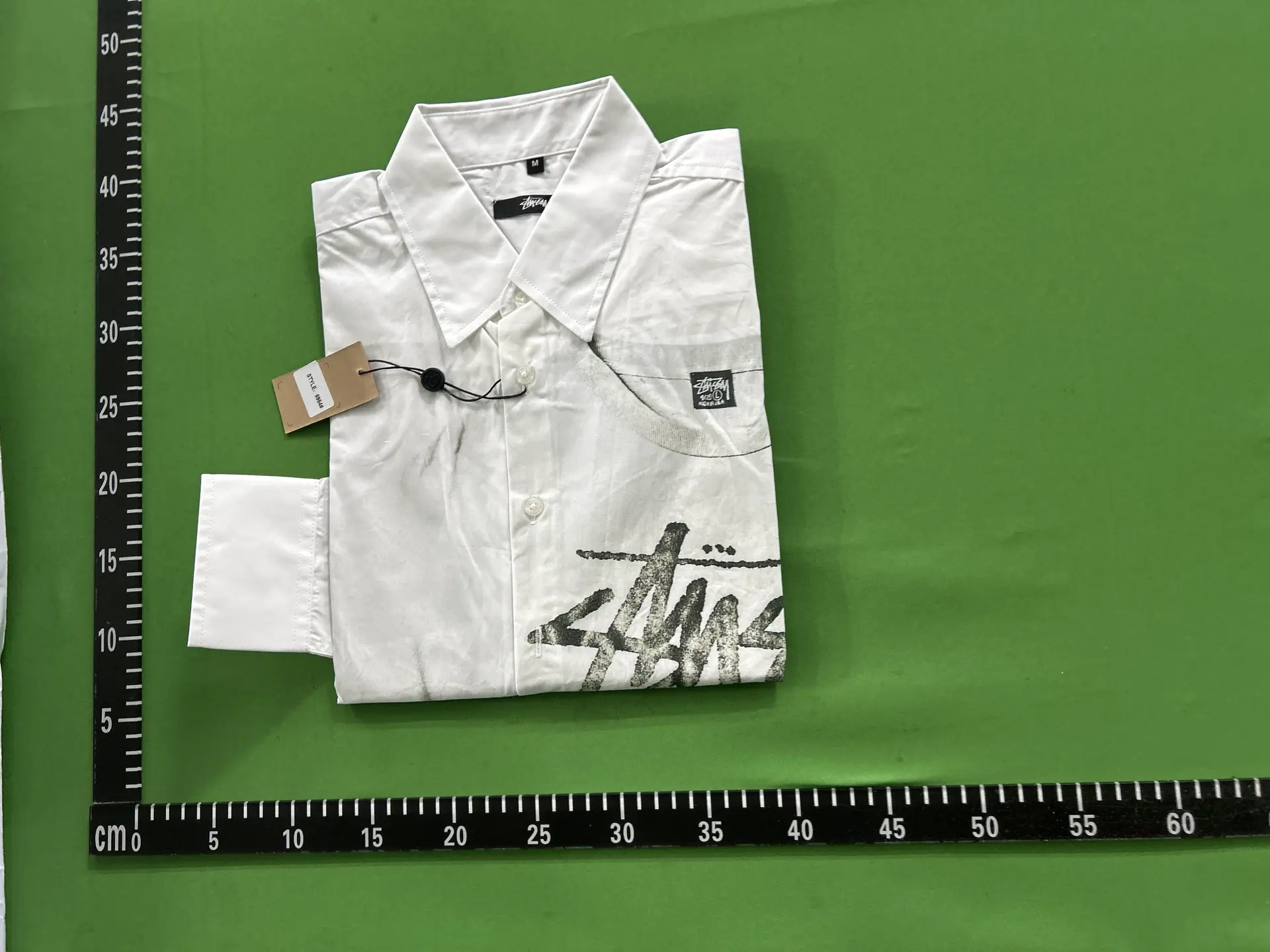 Stussy White Graphic Print Short Sleeve Shirt
