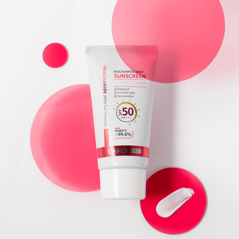 Cross-border LAIKOU pro niacinamide day sunscreen50g moisturizing and moisturizing isolation a generation of hair