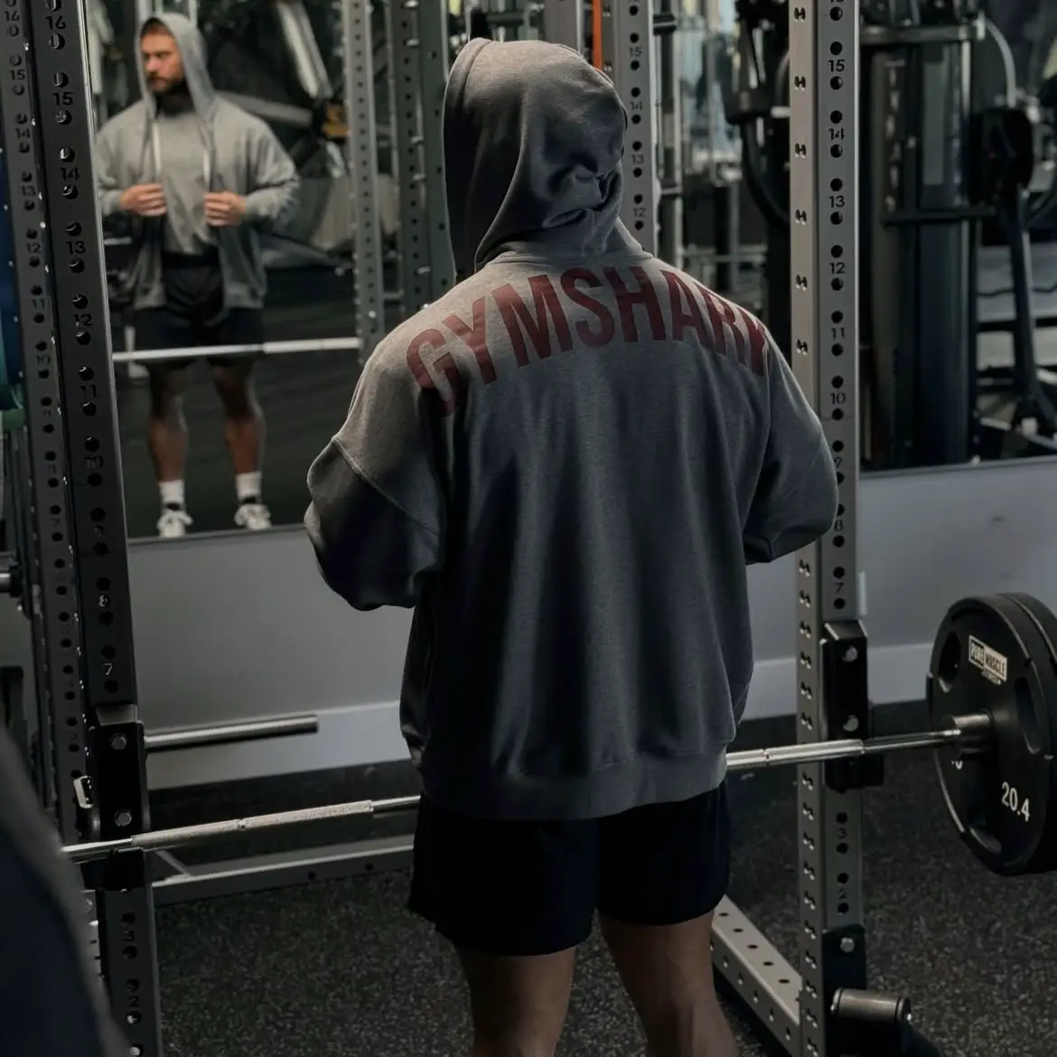 Chris's Same Gymshark Power Wordmark Loose-Fitting Spring and Autumn Sports Casual Zip-Up Jacket