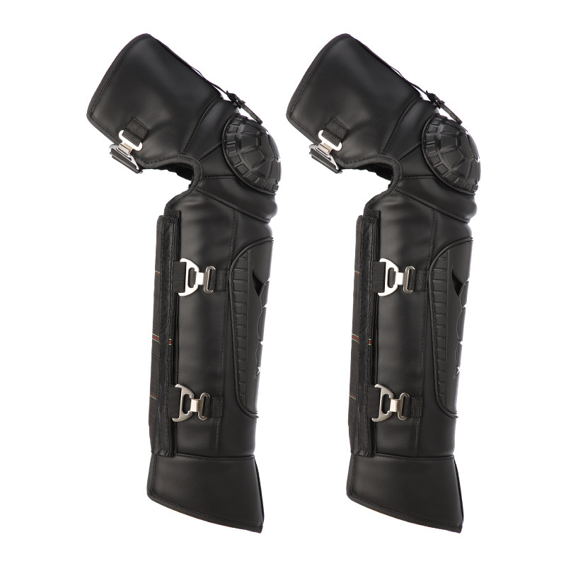 Winter Electric Motorcycle Knee Pad Long Men's and Women's Riding Cold-proof Warm PU Windshield Thickened Fleece-lined Leg Pad