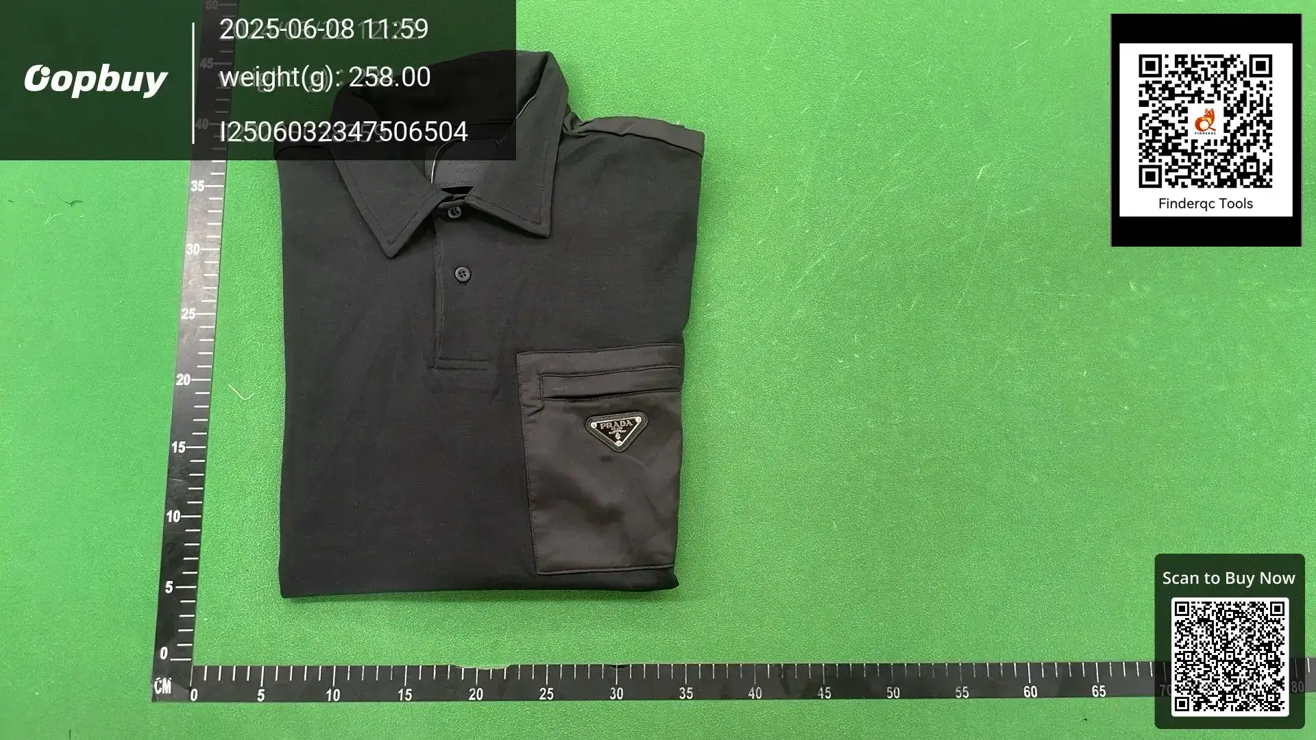 High version tide brand P home 25SS new chest metal triangle nylon stitching pocket Polo shirt short sleeve