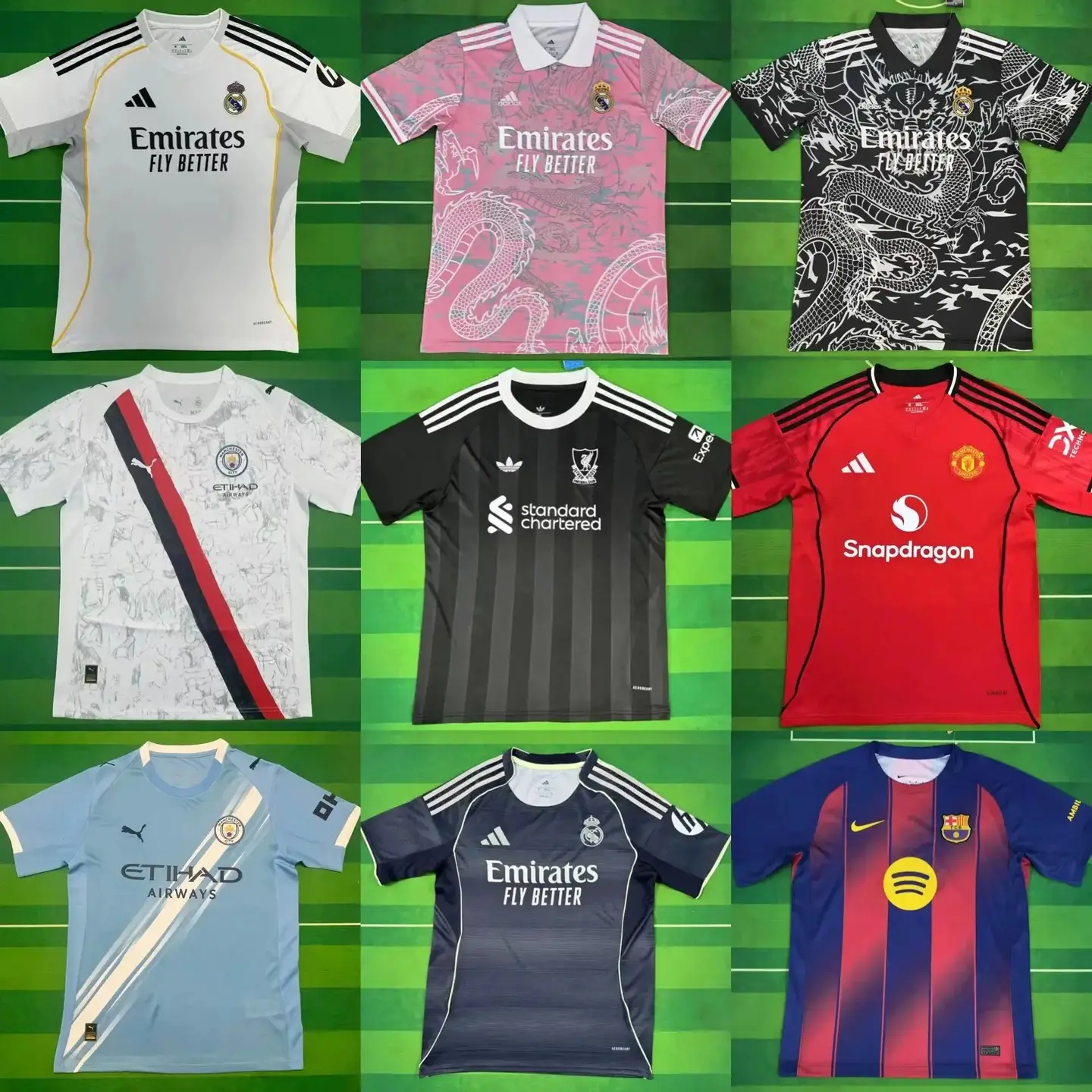 Football Club Jerseys Collection