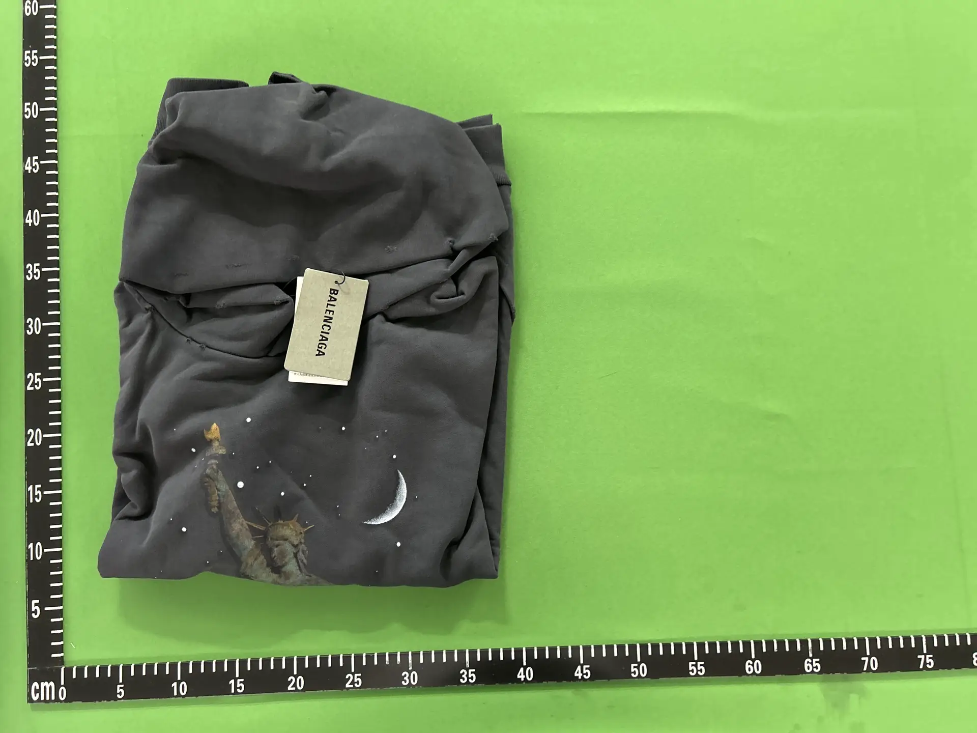 Balenciaga Statue of Liberty Print Hoodie