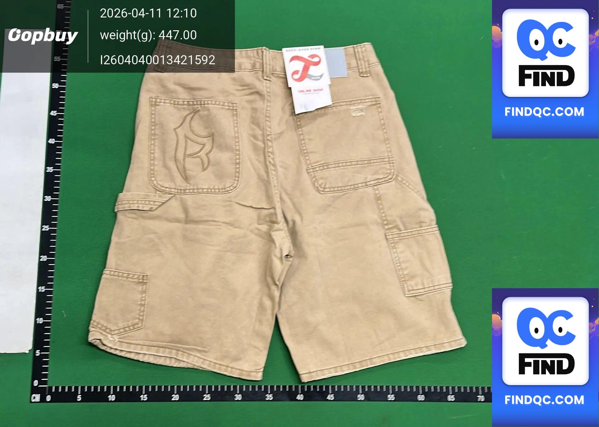 Reaven Cross-Border European and American Summer Hip-Hop Washed Denim Shorts Men's Y2K Retro Ripped Loose Shorts Jorts — foto QC 2
