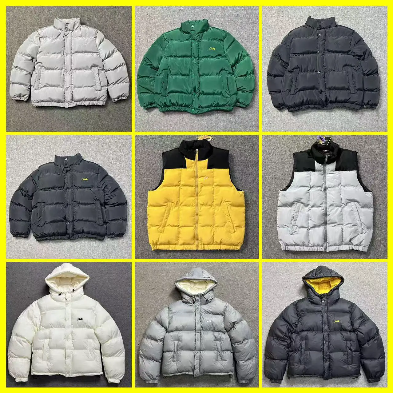 Cross-Border Corteiz Alcatraz Men's and Women's Thickened Trendy Brand Hooded Loose Couple's Warm Cotton Jacket Coat