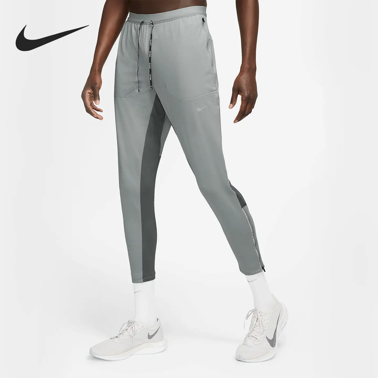 Nike Official Genuine Men's Moisture-Wicking Breathable Knitted Training Sports Running Pants Cu5505-077