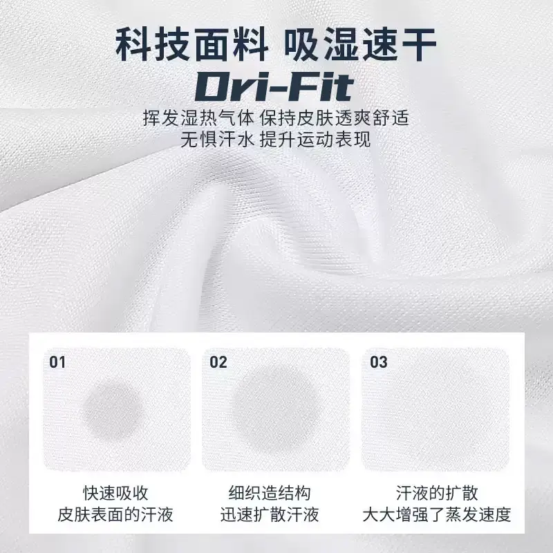 Nike Nike Sports Suit Men's Quick-Drying Short-Sleeved shorts 2025 New arrival T-Shirt Training Running Fitness Half-Sleeve