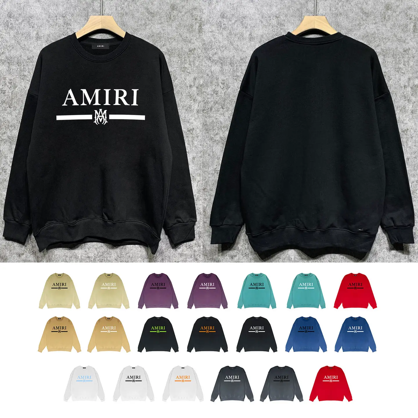 Long-Term and Goods Cross-Border European and American Trendy Brand Crew Sweatshirts Round Neck Sweatshirt