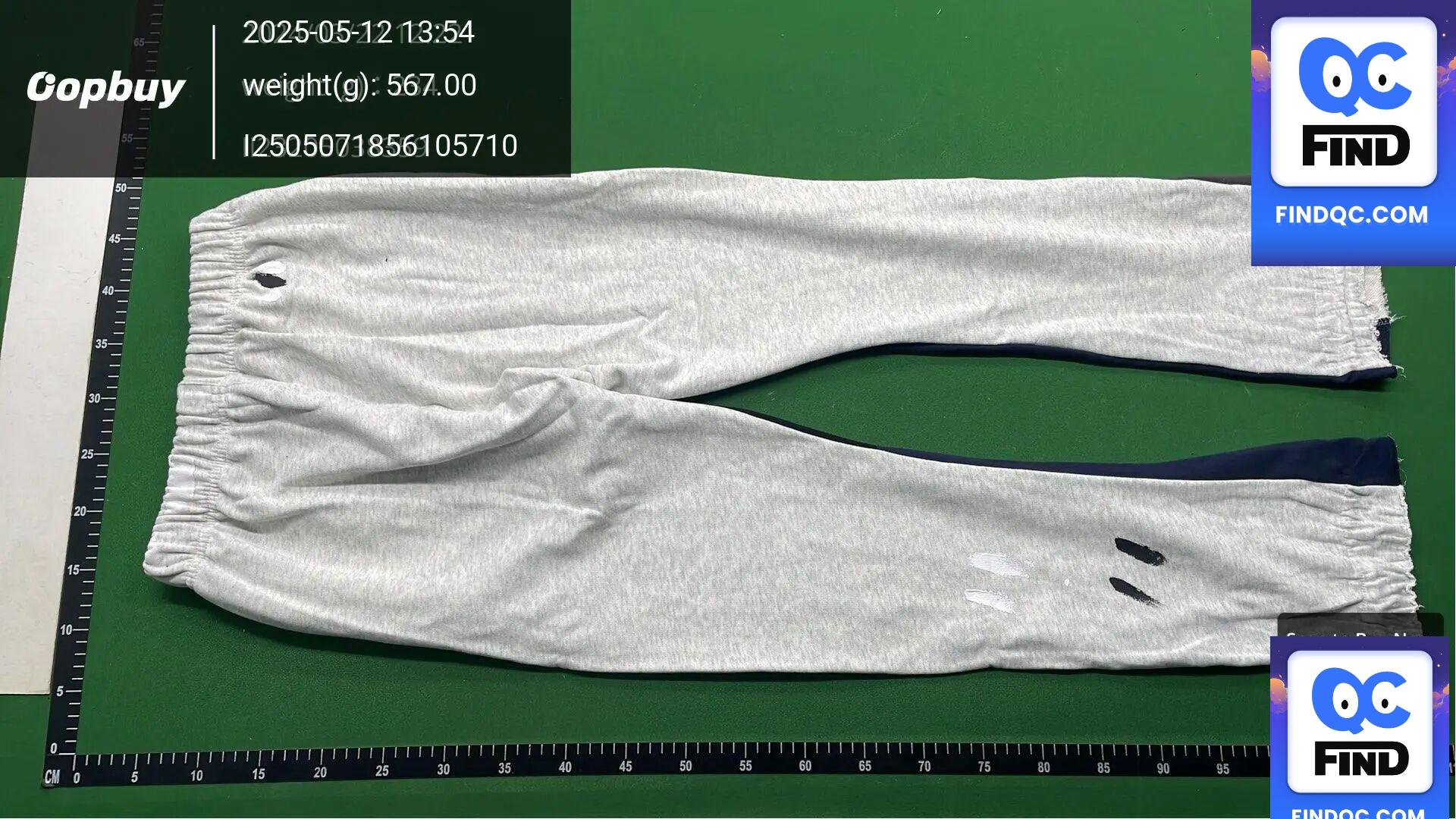 high quality GALLERY DEPT Classic Hand-painted Splash Ink Graffiti Printed Patchwork Pure Cotton Sweatpants Men's Casual Trousers — QC-foto 3