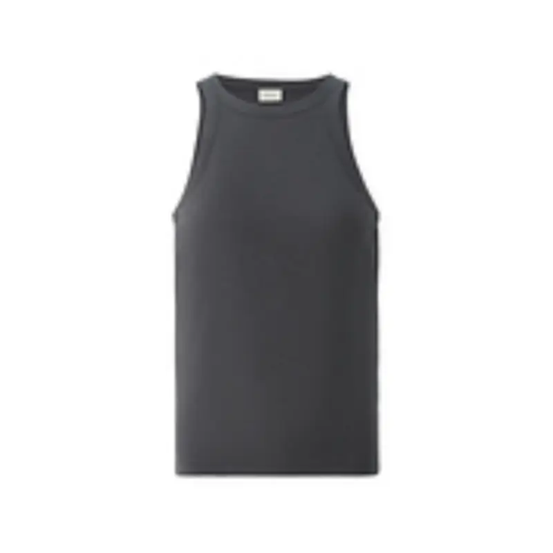 1Sy1022350 Oushili Cotton Ribbed Stretch Sleeveless T-Shirt (Tank Top)