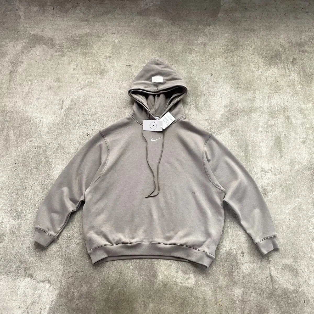【现货】FOG联名NIKE刺绣加绒宽松双帽套头卫衣帽衫 男女情侣 photo QC de WEIDIAN sur Qualit.ly