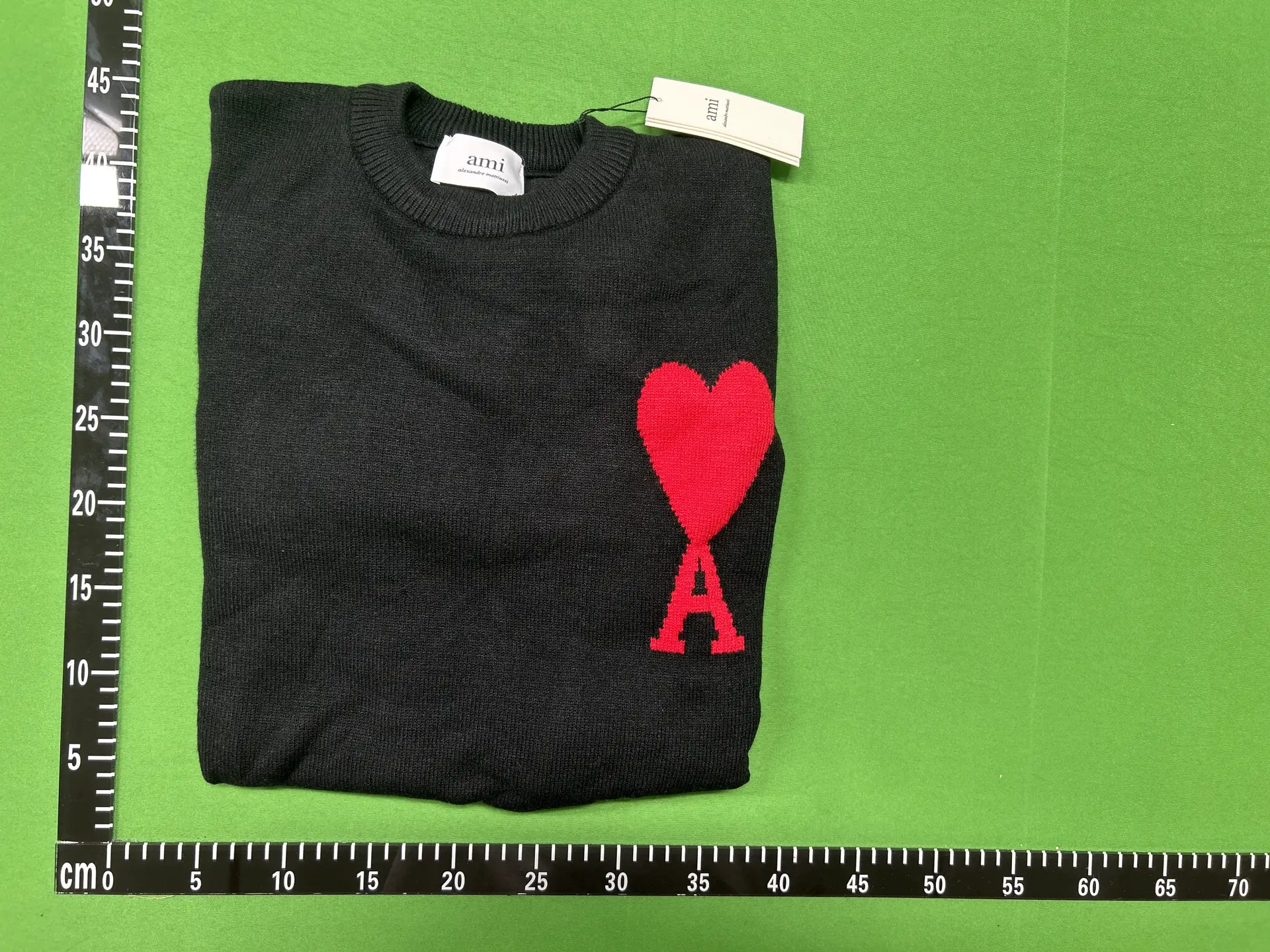 AMI Paris Ami de Coeur Sweater Black