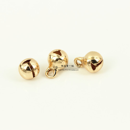 Domestic 24k bag gold small pendant small accessories DIY bracelet necklace accessories small Bell