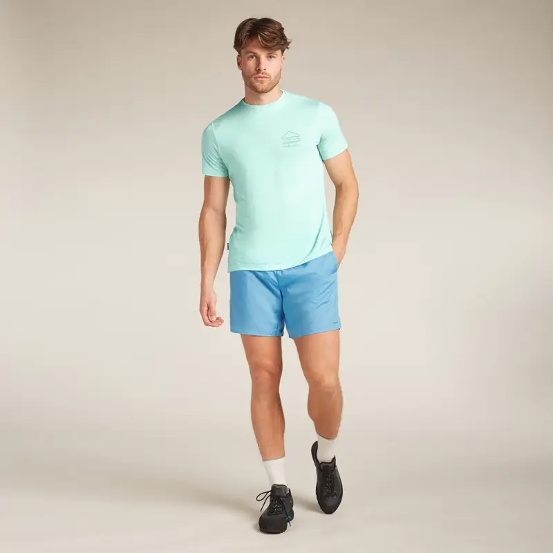 Icebreaker New Merino Wool Men's 125 Active shorts Light and Breathable Outdoor Running and Hiking