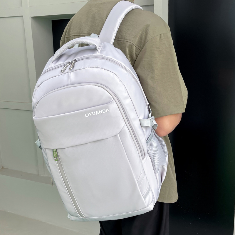 New Backpack, High-End Backpack, Large-Capacity Computer Bag, Simple College Student Bag, Outdoor Travel Backpack