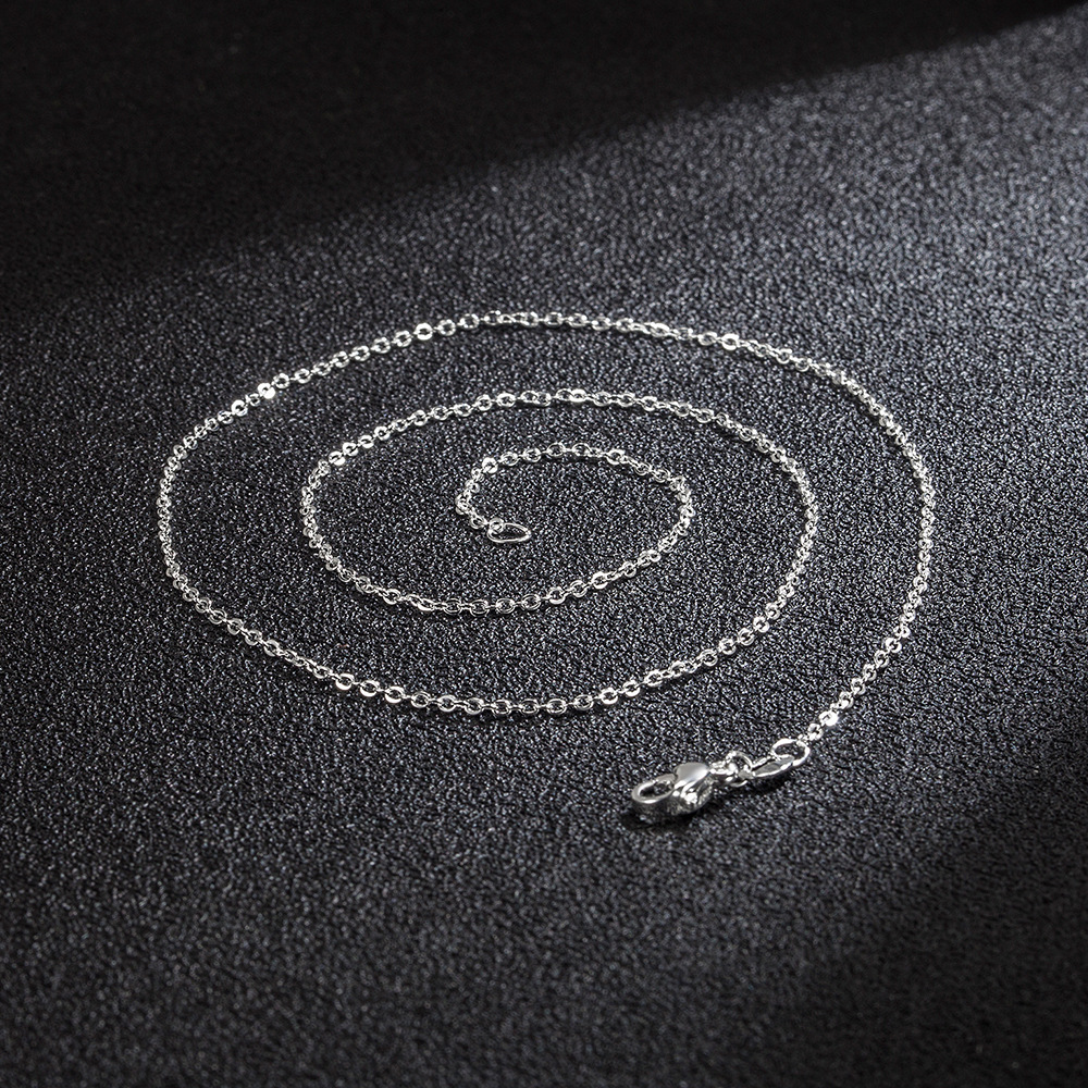 All-match silver-plated women's cross chain O-shaped women's necklace Korean-style Korean-style jewelry wholesale retro jewelry women's jewelry