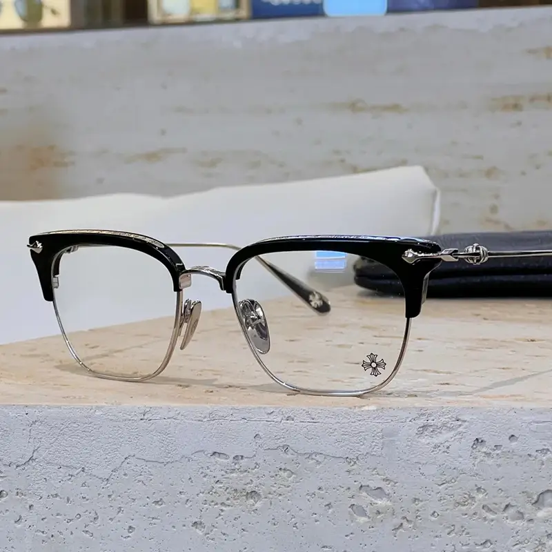 Kroxing Black Frame Pure Titanium Business Eyebrow Glasses Frame Sluntradiction Ultra-Light Square Frame Men's Myopia Glasses