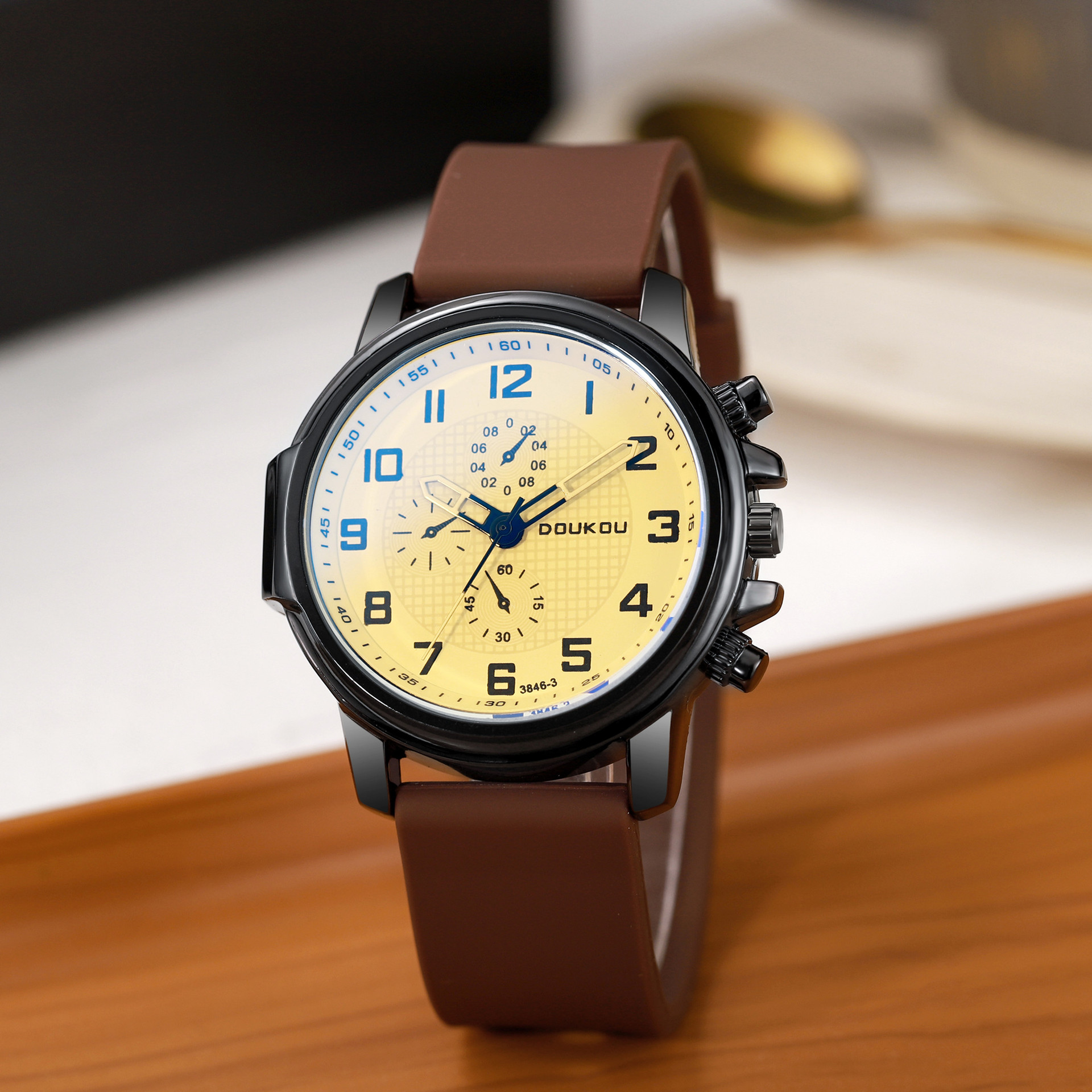 Youth Large Digital Men's Watch Silicone Band Trendy Versatile Student Pilot Casual Retro Wholesale Delivery