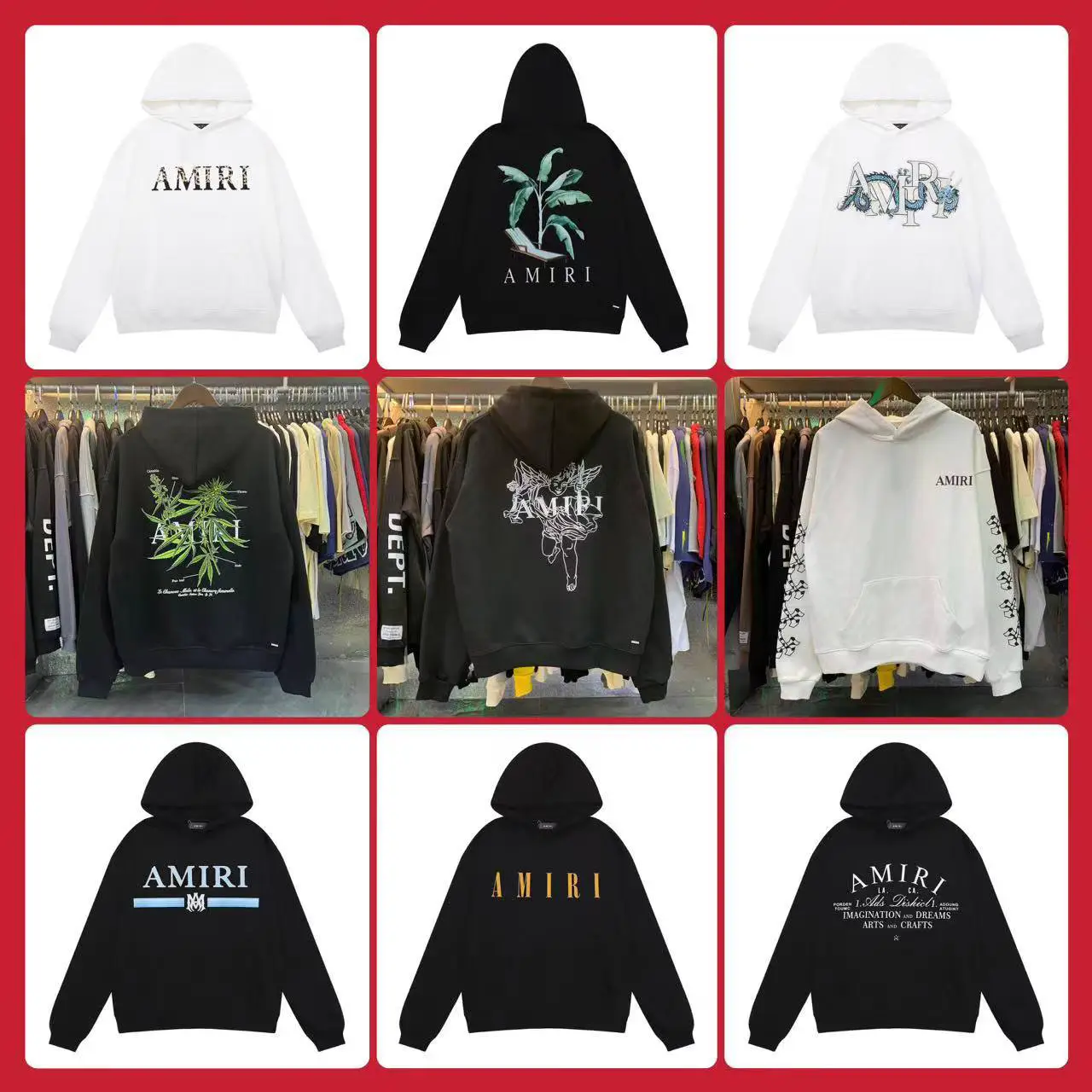 Spring and Summer 2024 New Arrival AM1R1 ICON Classic Letter Printed Loose Hoodie Men's and Women's Hooded Sweater
