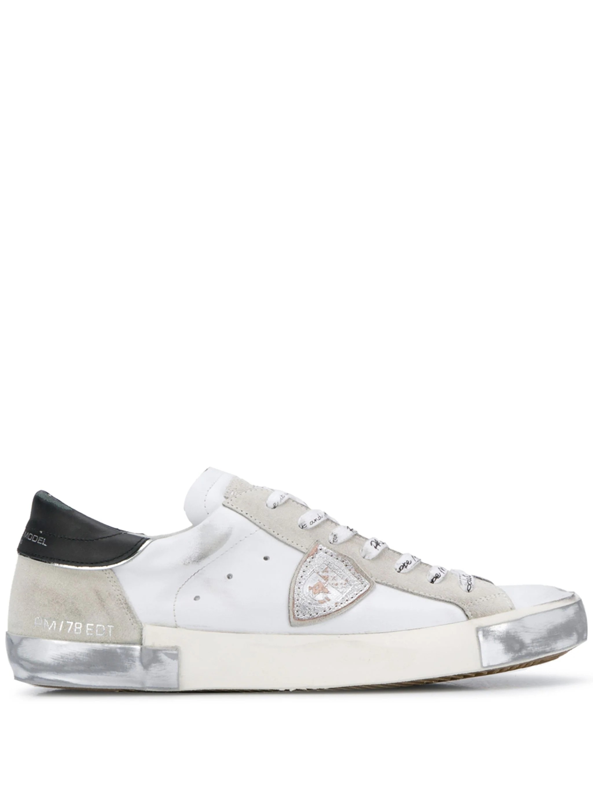 Philippe Model Paris Men's and Women's Shoes Black Tail Distressed Shoes Vintage Sneakers Genuine Leather Fashion Casual Shoes Foto QC de TAOBAO na Qualit.ly