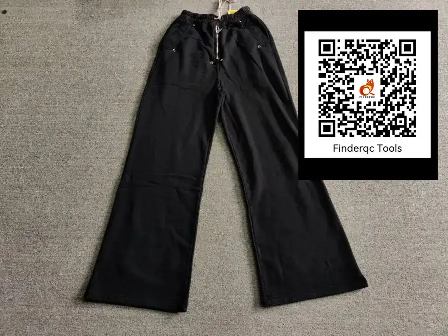 Men's Black Wide-Leg Pants