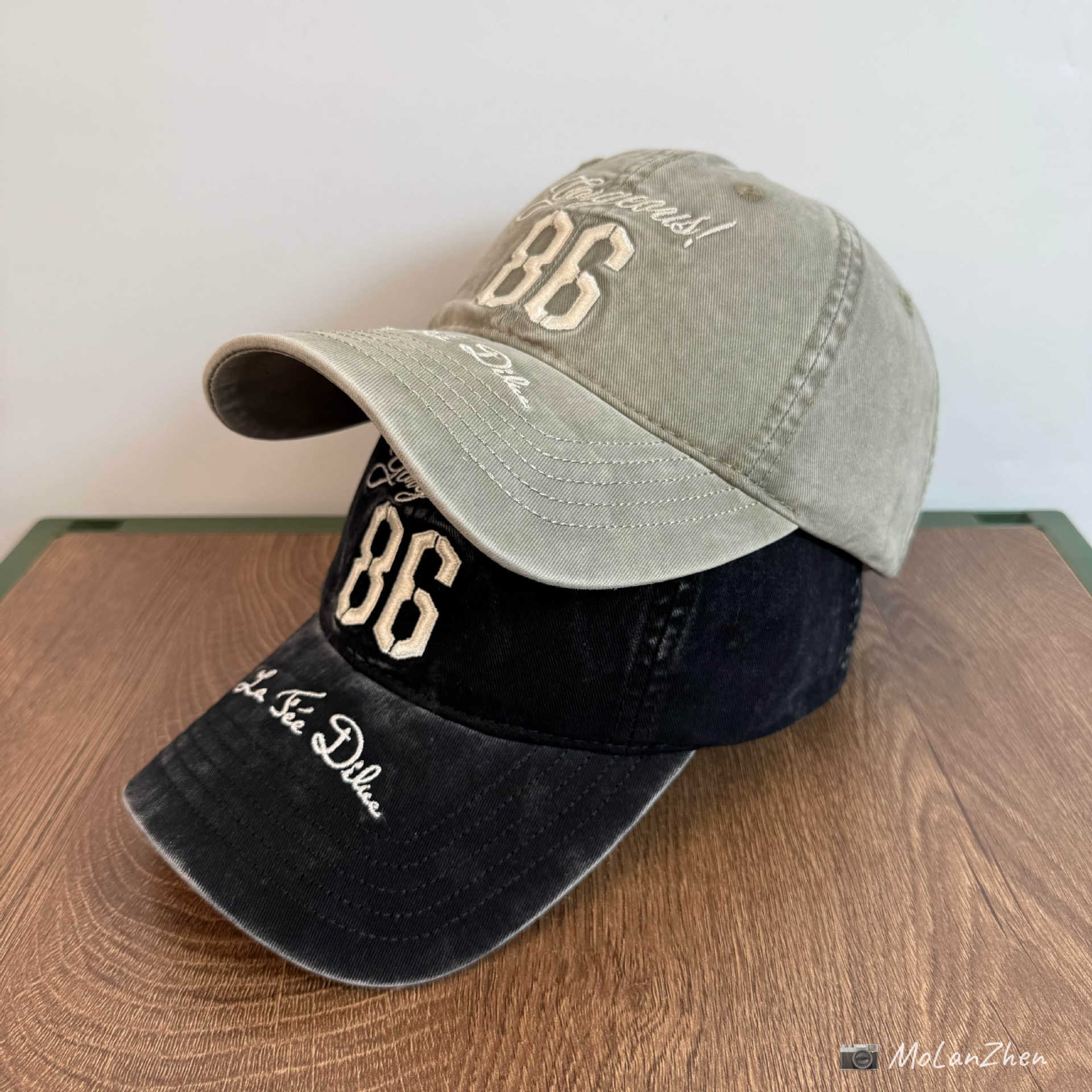 American-Style Washed Vintage Heavy-Duty 3D Letter Embroidery Baseball Cap Couple's Version Streetwear Versatile Sunshade Cap