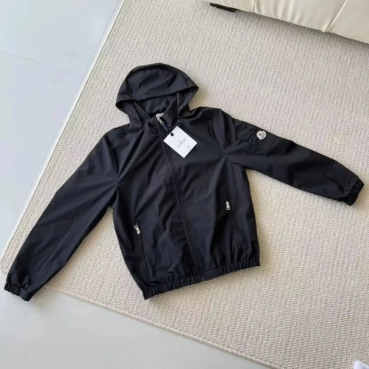 Moncler Black Hooded Jacket